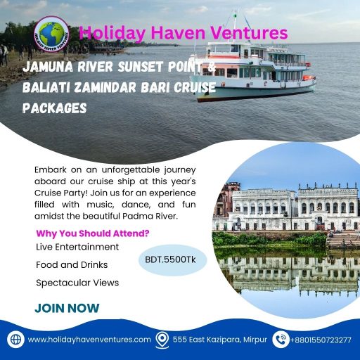 Best Jamuna River sunset point & Baliati Zamidar Bari Cruise Packages 2026