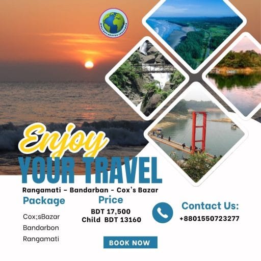Rangamati-Bandarban-Cox's Bazar Best Tour 2026